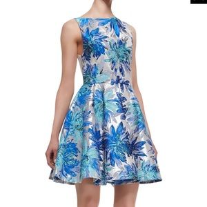 Alice + Olivia Foss Brocade Fit-and-Flare Dress